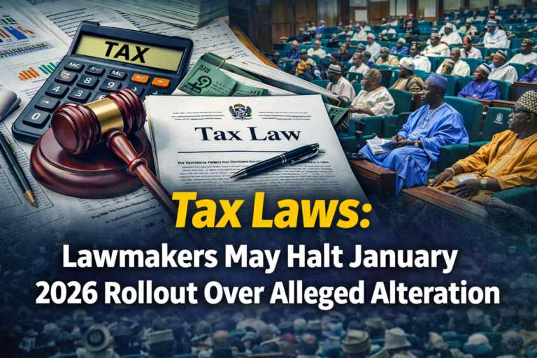 Lawmakers May Halt January 2026 Tax Reform Rollout Over Alleged Alterations Lawmakers May Halt January 2026 Tax Reform Rollout Over Alleged Alterations